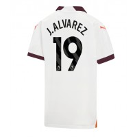 Koszulka piłkarska Manchester City Julian Alvarez #19 Strój wyjazdowy 2023-24 tanio Krótki Rękaw